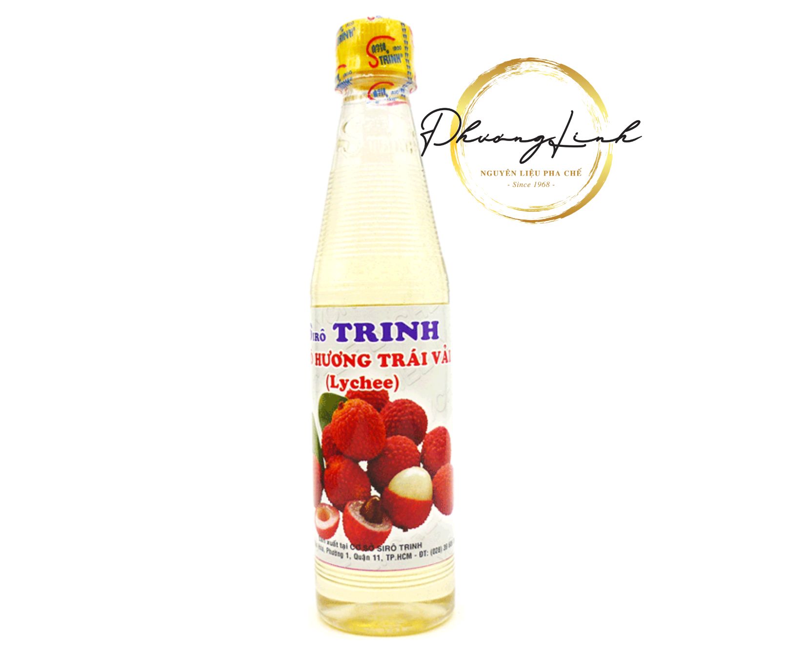 Siro/syrup mùi vải hiệu trinh thể tích chai 600ml sản phẩm đúng như shop mô tả 100%