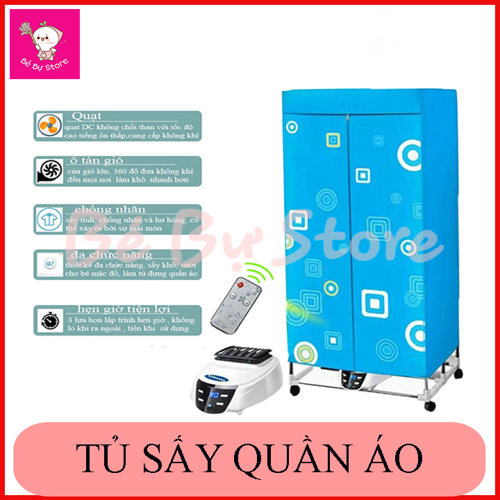 Tủ sấy quần áo thông minh, thế hệ mới, hiện đại, tiện dụng cho mọi nhà