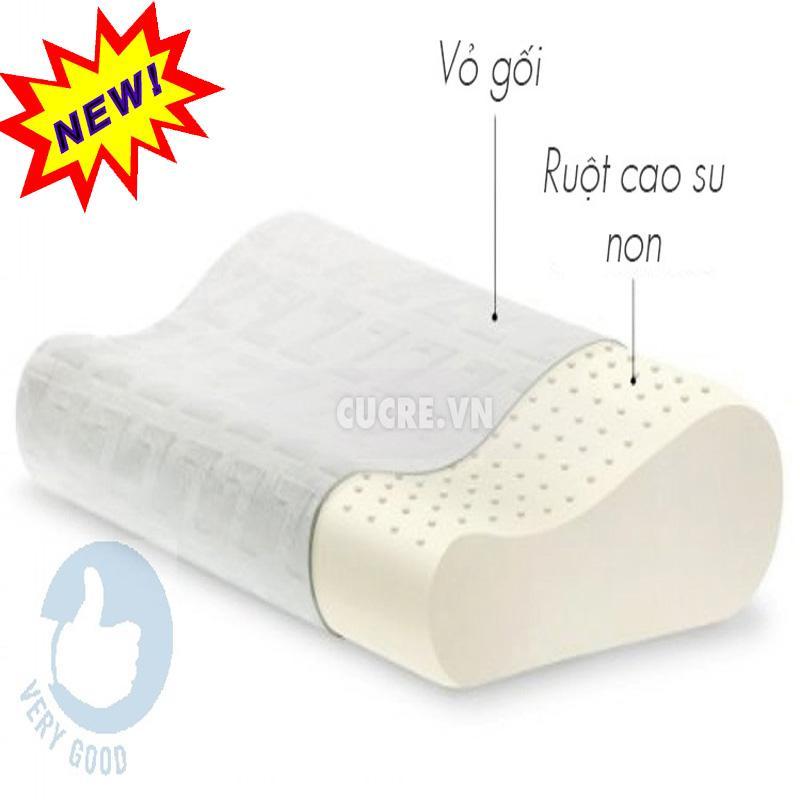 Gối cao su chống ngáy, gối ngủ định hình cao su non chống đau vai gáy, ngáy ngủ phân phối toàn quốc lỗi 1 đổi 1