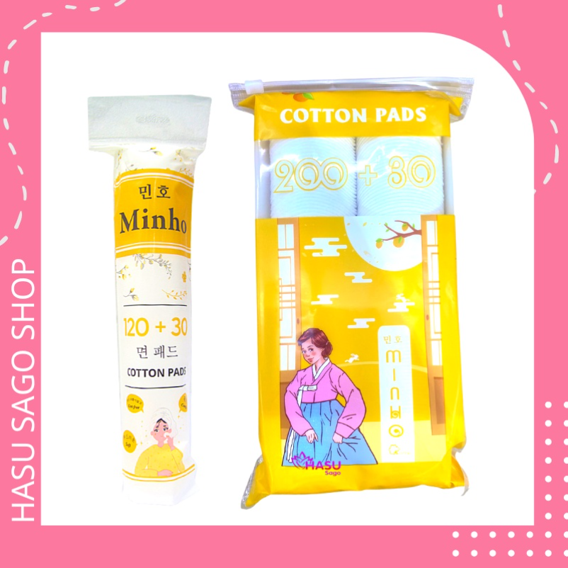 Bông tẩy trang minho 150 miếng hàng chính hãng