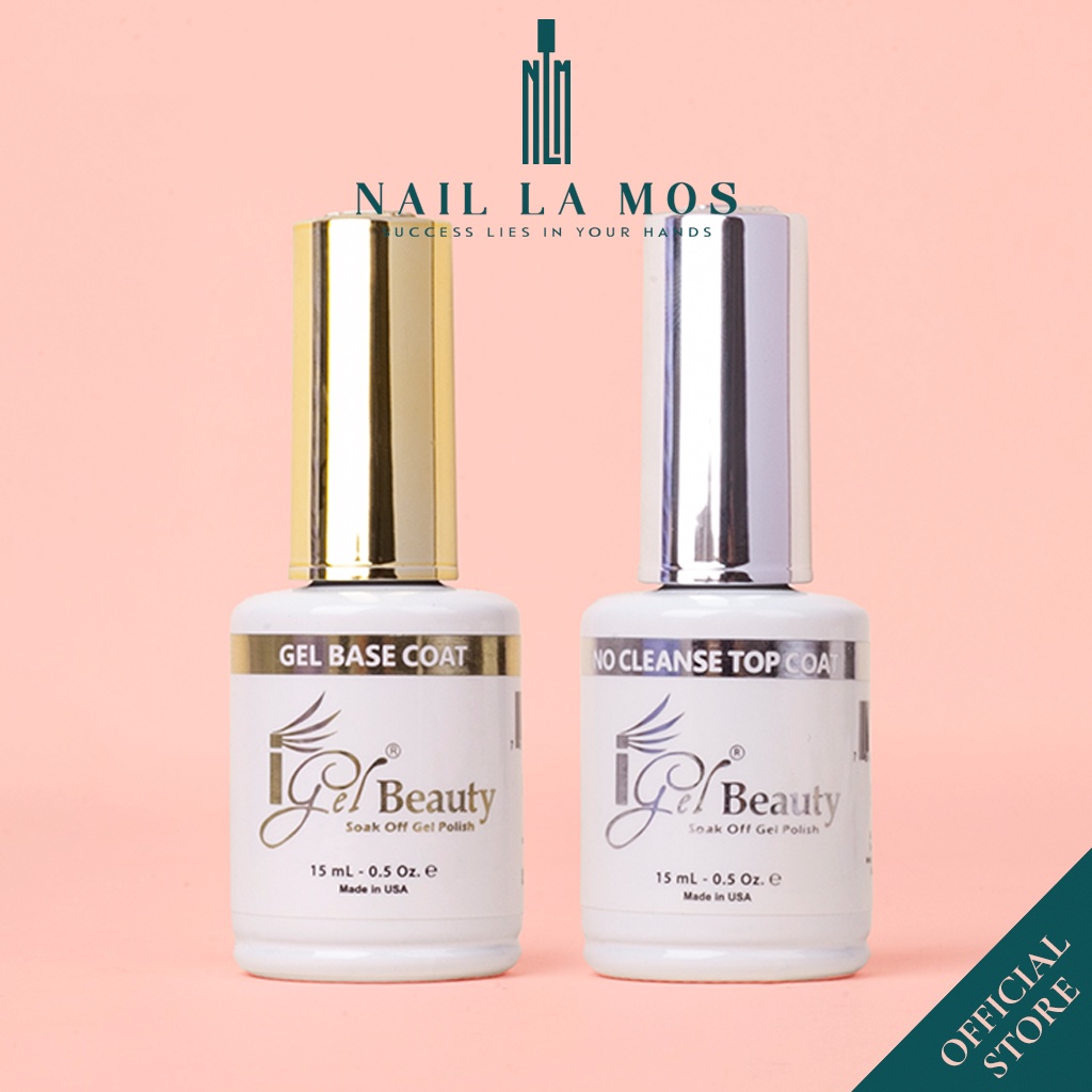 Base top Igel nhập khẩu Mỹ chính hãng (15ml) - Sơn gel liên kết và top phủ bóng cao cấp tiêu chuẩn USA