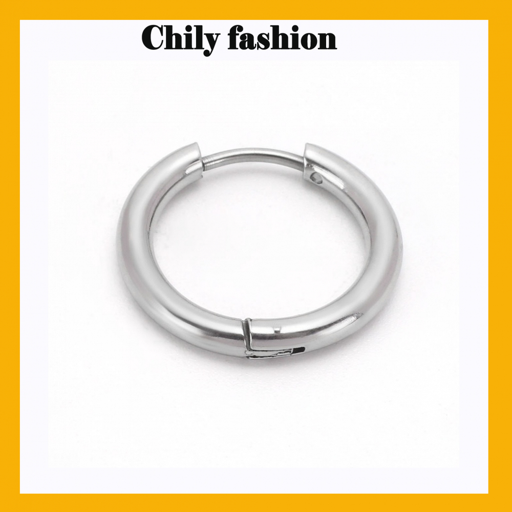 Khuyên Tai Tròn Basic Unisex khuyên tai nữ cá tính - Chily fashion