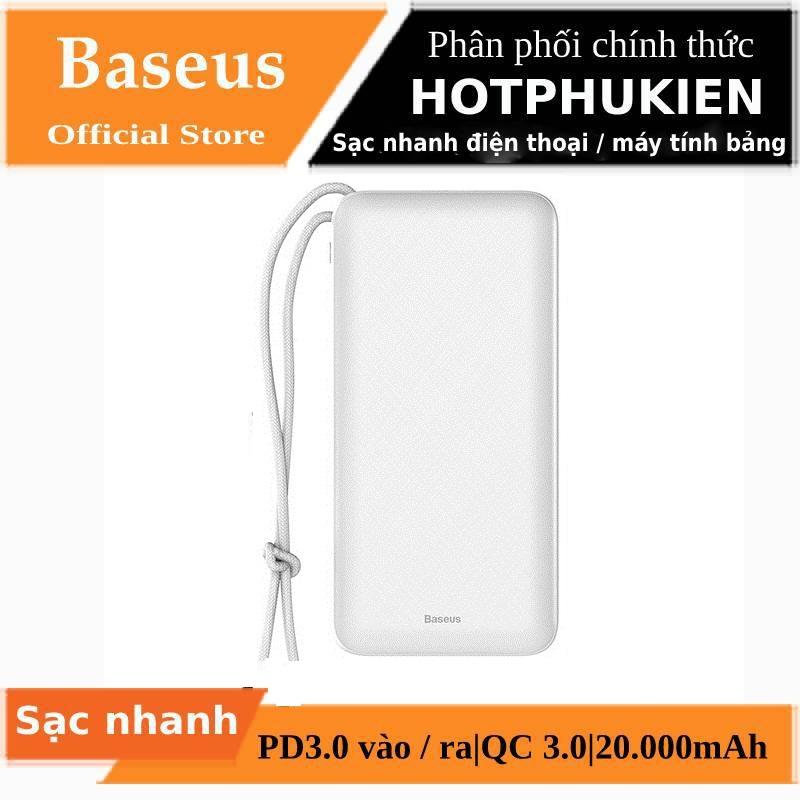 Pin sạc dự phòng 20.000mAh hỗ trợ sạc nhanh QC 3.0 hiệu Baseus Mini Q siêu mỏng - Phân phối bởi Hotpukien