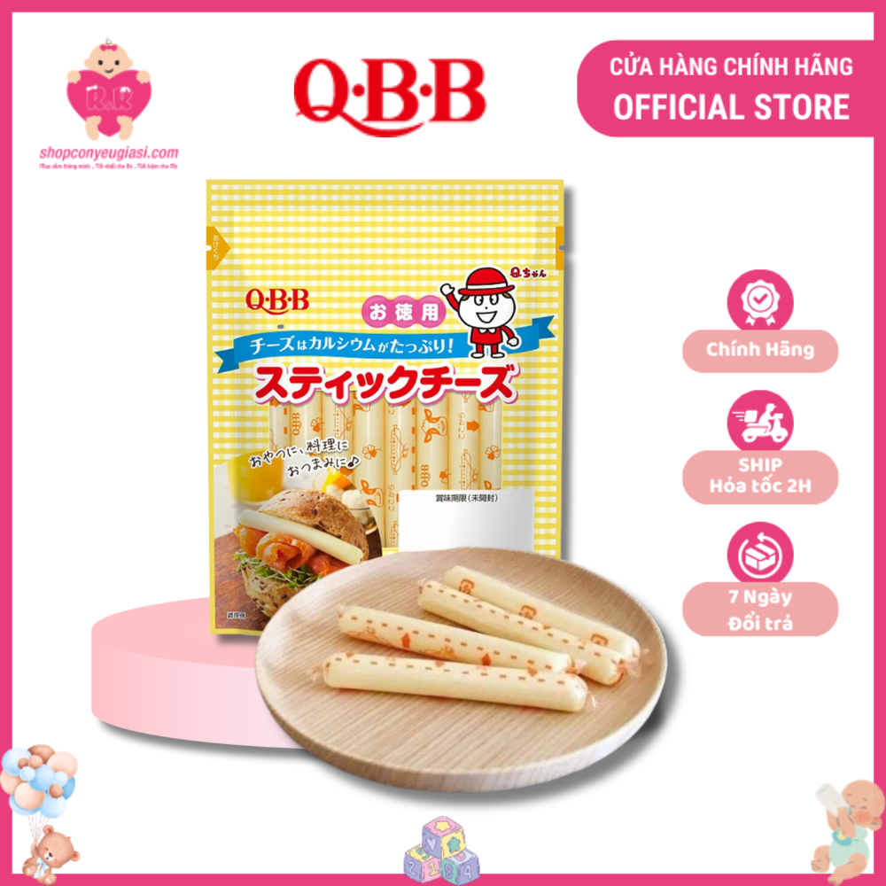 Phô mai que - xúc xích que QBB 140G cho bé