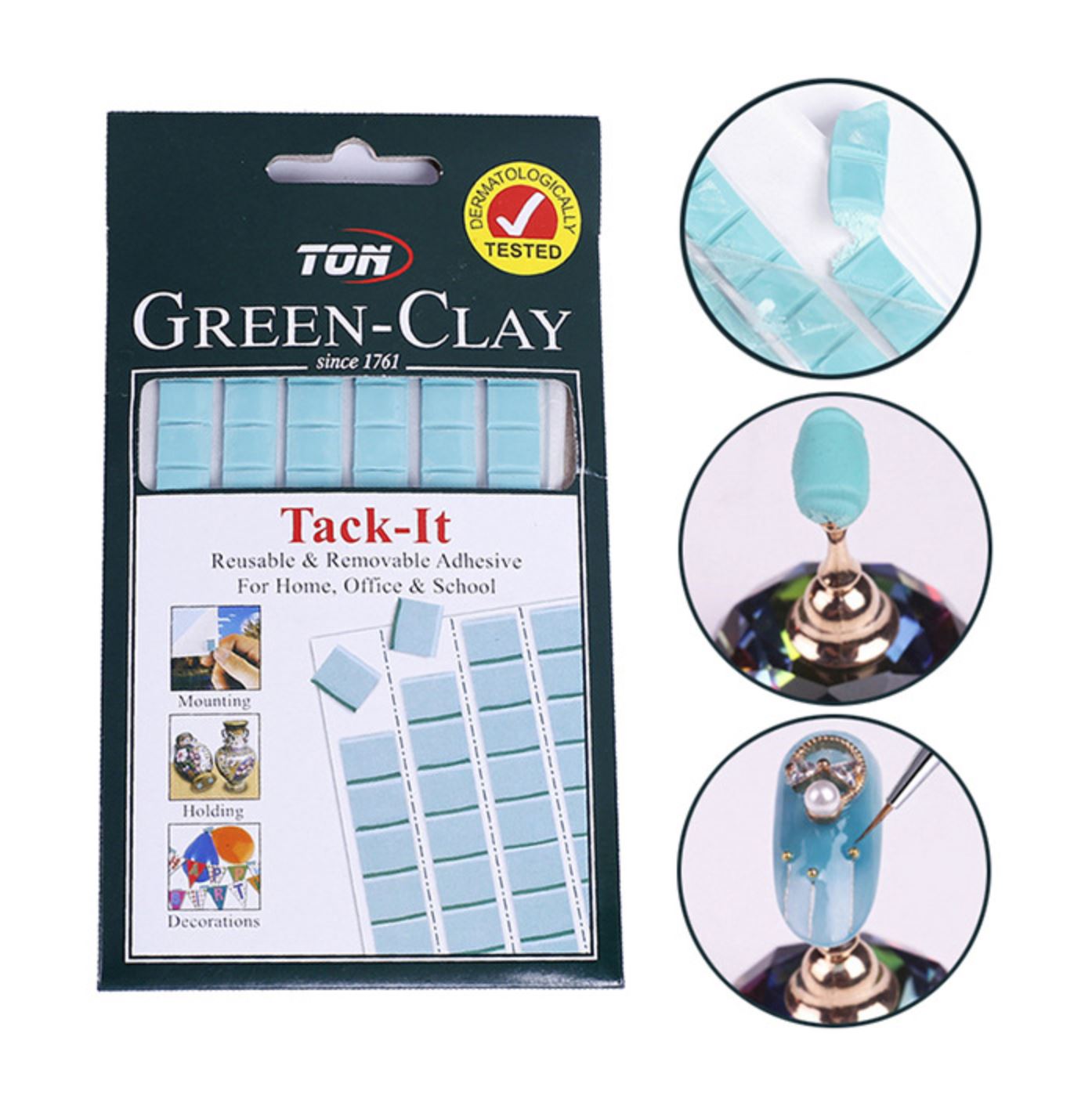 [HCM]Keo Đa Năng Cố Định Móng Trưng Bày Trên Đế Hoặc Ngón Tay Giả Keo Sáp Dính Nail Chắc Chắn 90 Miếng Không Độc Hại