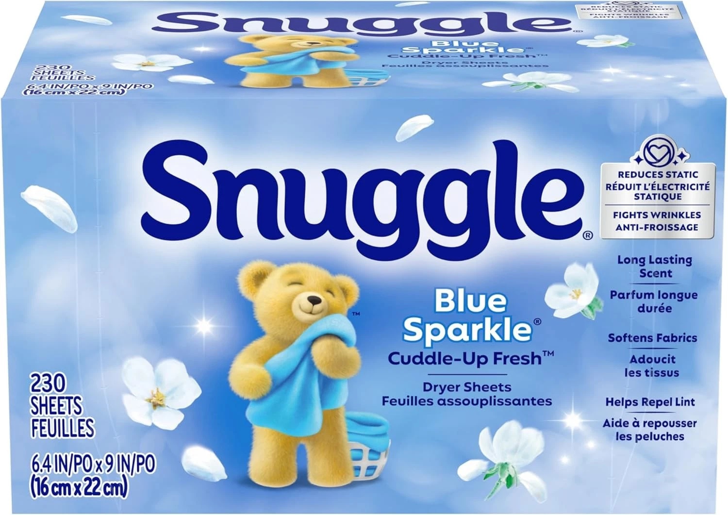 Giấy thơm sấy quần áo làm mềm vải Snuggle (USA)