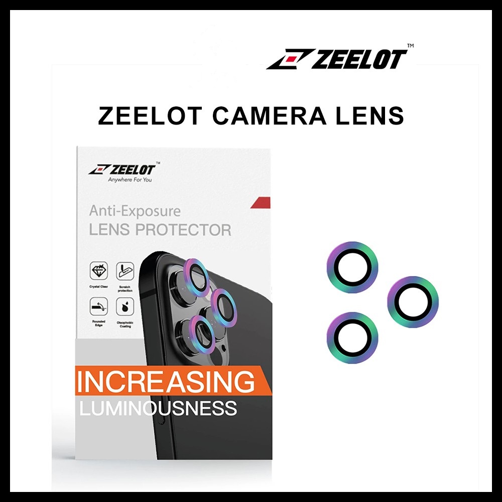 Kính camera len 🛡 [CHINH HÃNG] 🛡 Kính Cường Lực Camera Lens Zeelot Titanium iPhone 12 Pro Max/12 Pro/12/12Mini/11