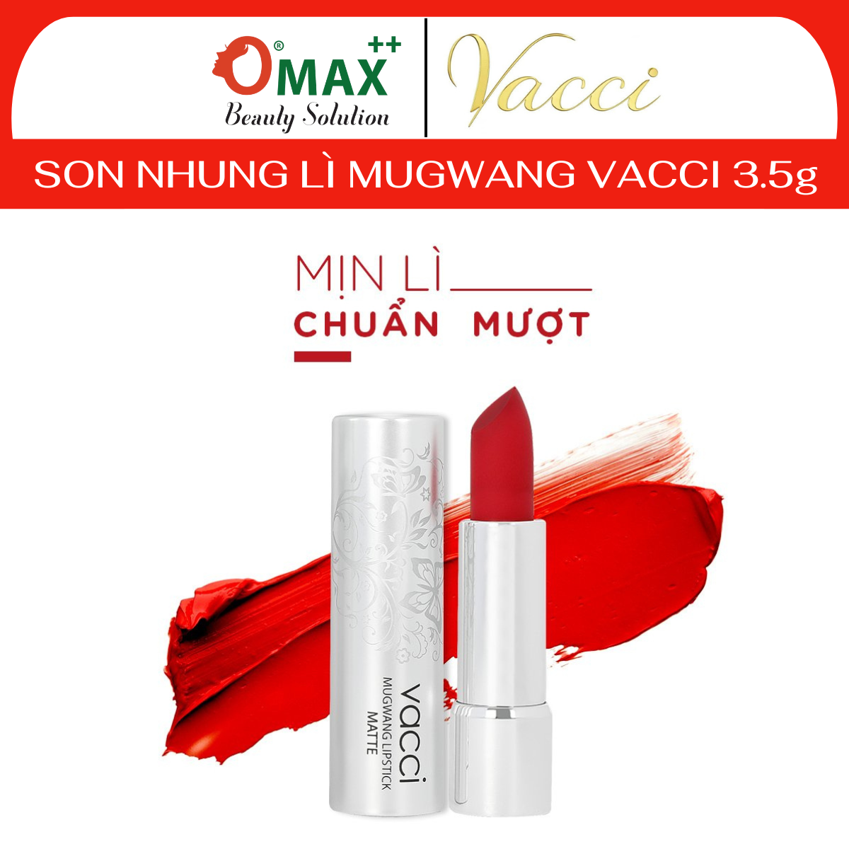 Son lì VACCI - nhung cao cấp lâu trôi Vacci Mugwang Matte Lipstick - Tô cả bầu trời