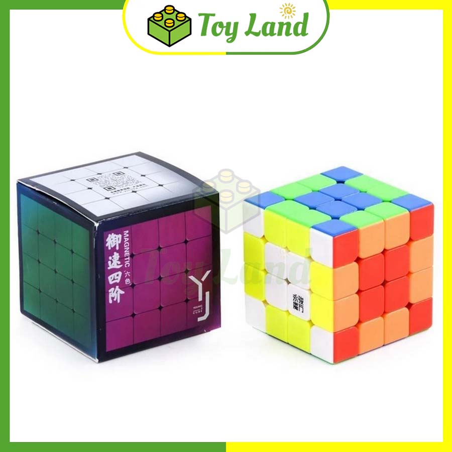 Rubik 4x4 YuSu V2 M YJ Stickerless Có Nam Châm Rubic 4 Tầng 4x4x4 Đồ Chơi