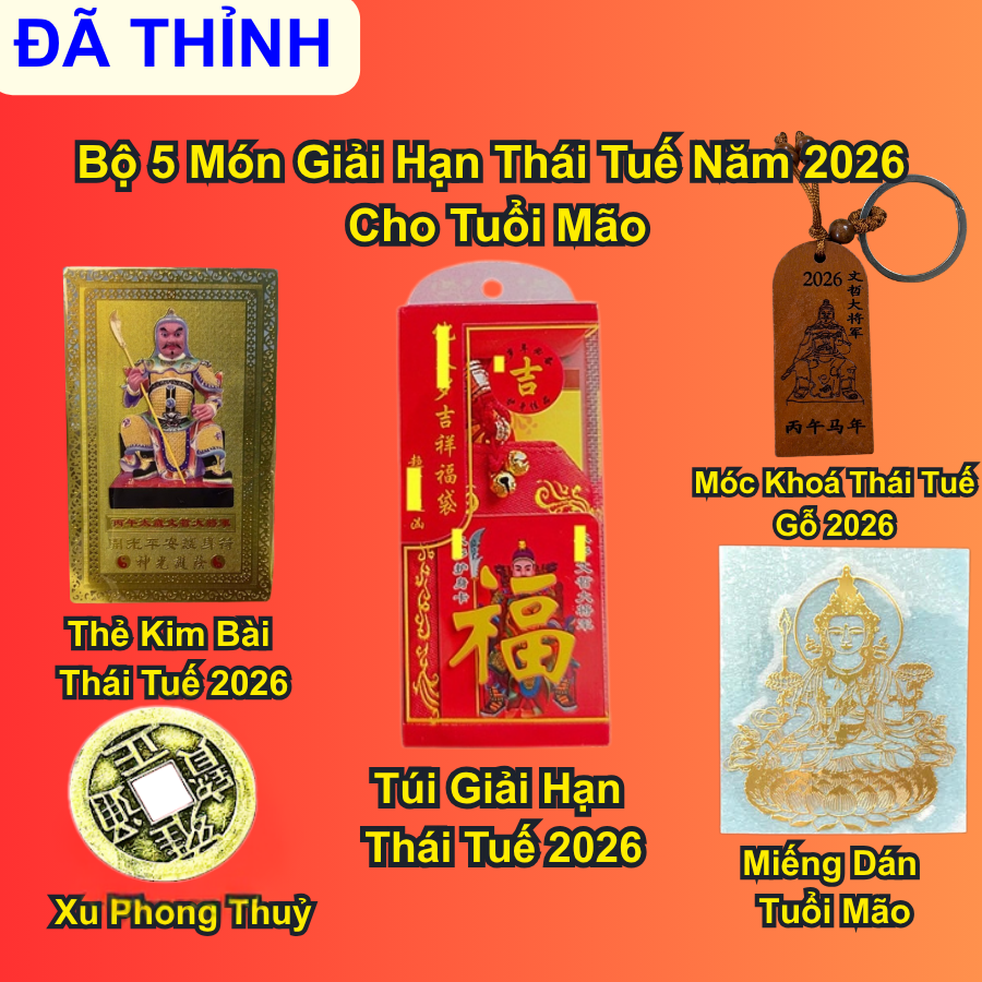 < Đã Khai Quang>  Trọn Bộ Cúng Thái Tuế 2026 Dành Cho Các Tuổi Mão - Có Kèm Hướng Dẫn - 12 Con Giáp - SP008236