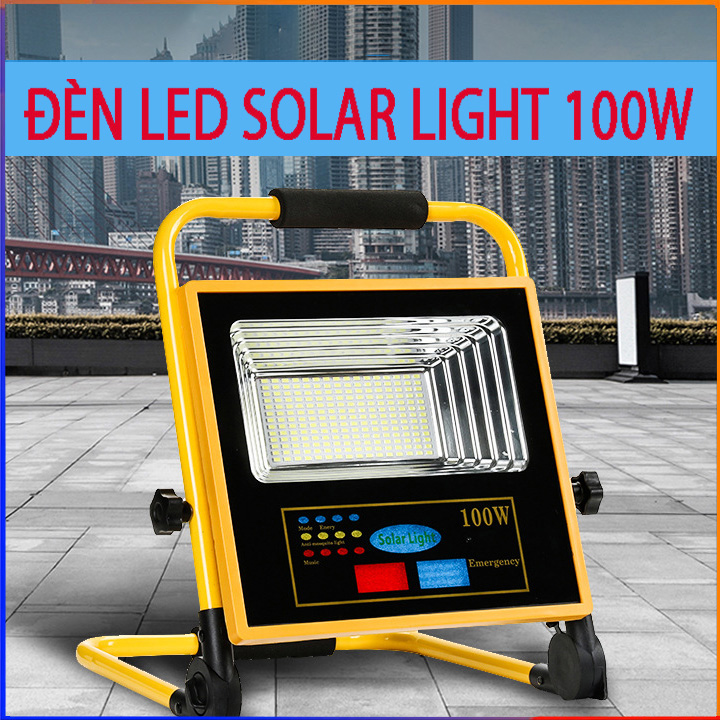 Đèn năng lượng mặt trời solar light 100w đến 300w - đèn led pha chống nước ip67 mẫu mới nhất 2021