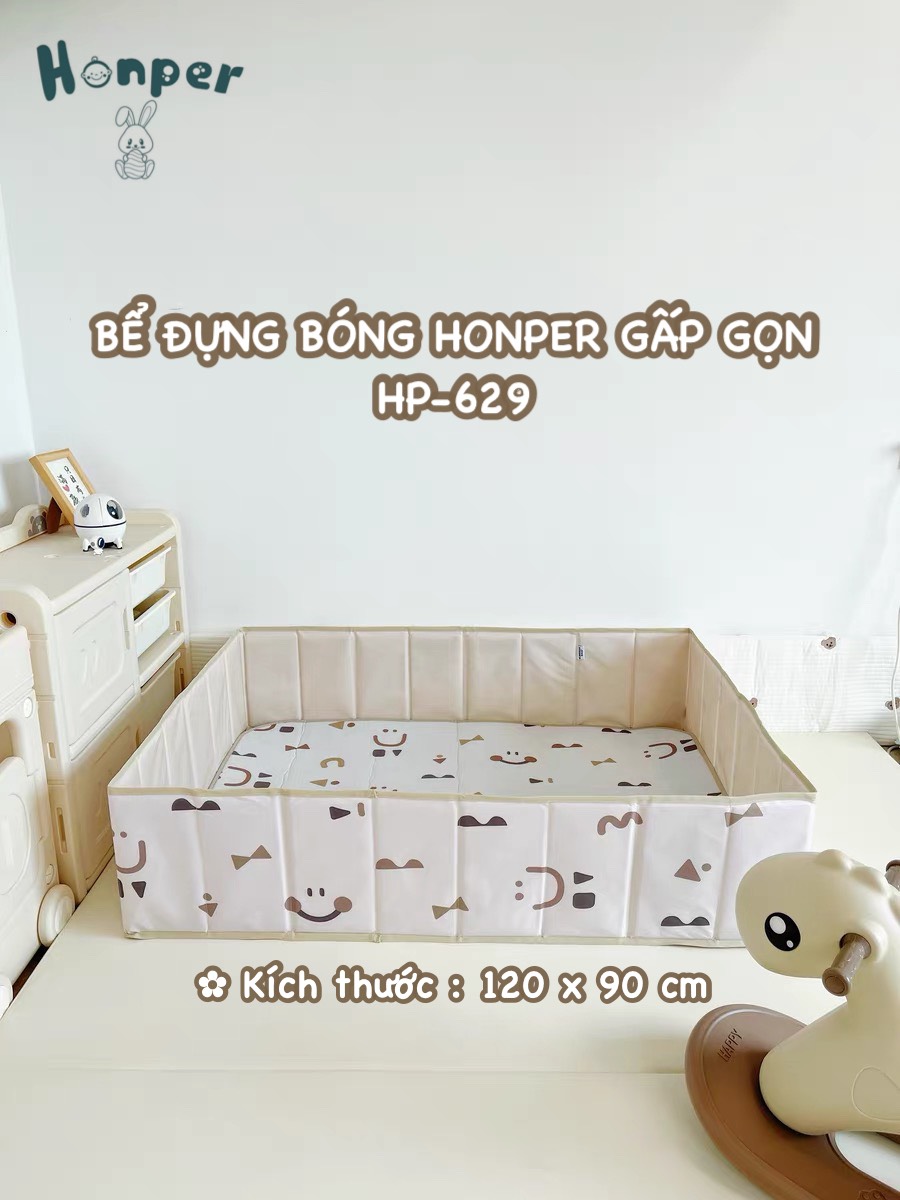 Bể đựng bóng Honper gấp gọn size 120cm phân phối chính hãng Bonbon Mart