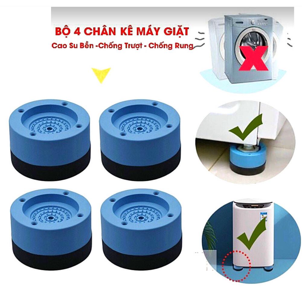 [HCM]BỘ 4 CHÂN ĐỆM LÓT CAO SU KÊ MÁY GIẶT TỦ LẠNH CHỐNG XÊ DỊCH CHỐNG RUNG CHỐNG ỒN TIỆN LỢI CHẮC CHẮN - SET 4 ĐỆM KÊ CHÂN MÁY GIẶT CHỐNG RUNG SILICON CAO CẤP THIẾT BỊ BẢO VỆ MÁY GIẶT HIỆU QUẢ
