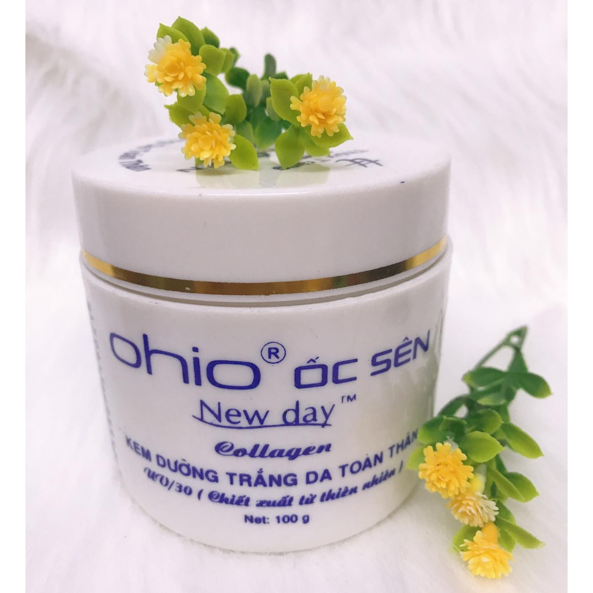 [HCM]Mỹ phẩm dưỡng trắng da toàn thân OHIO ốc sên New Day ( 100g )