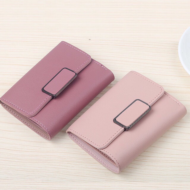 Ví nữ ngắn khoá vuông Hàn Quốc VN07