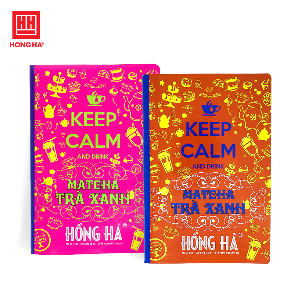 Vở kẻ ngang 200 trang Keep Calm Trà Xanh 1400