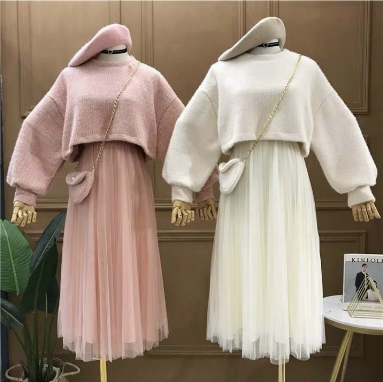 [HCM]Sét Bộ Chân Váy  + Áo Croptop kèm túi đeo chéo siêu xinh.hàng quảng châu cao cấp