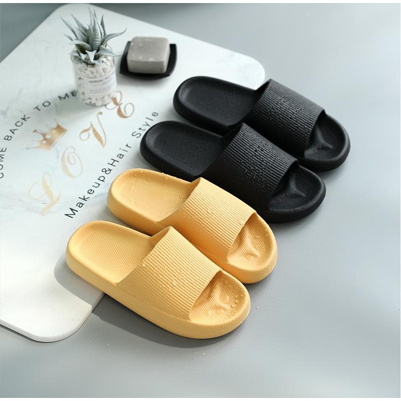 (Đế siêu dày 4cm) Dép thông hơi ulzzang bánh mì độn đế 5 cm siêu nhẹ chống trượt, sản phẩm tốt, chất lượng và độ bền cao, sản phẩm cam kết như hình