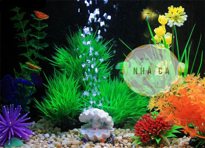 SỦI OXY NGỌC TRAI HỒNG MINI - TRANG TRÍ TIỂU CẢNH HỒ CÁ - SỦI TRANG TRÍ BỂ CÁ