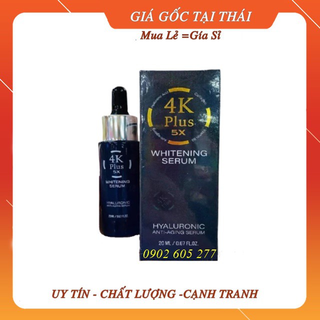 Serum 4k plus 5x whitening thái lan