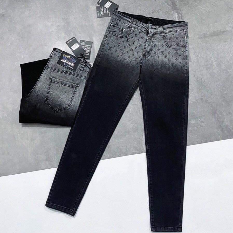 Quần jean nam giá rẻ phối loang chất bò co dãn fomr chuẩn mẫu mới SHOP MINH QUÂN