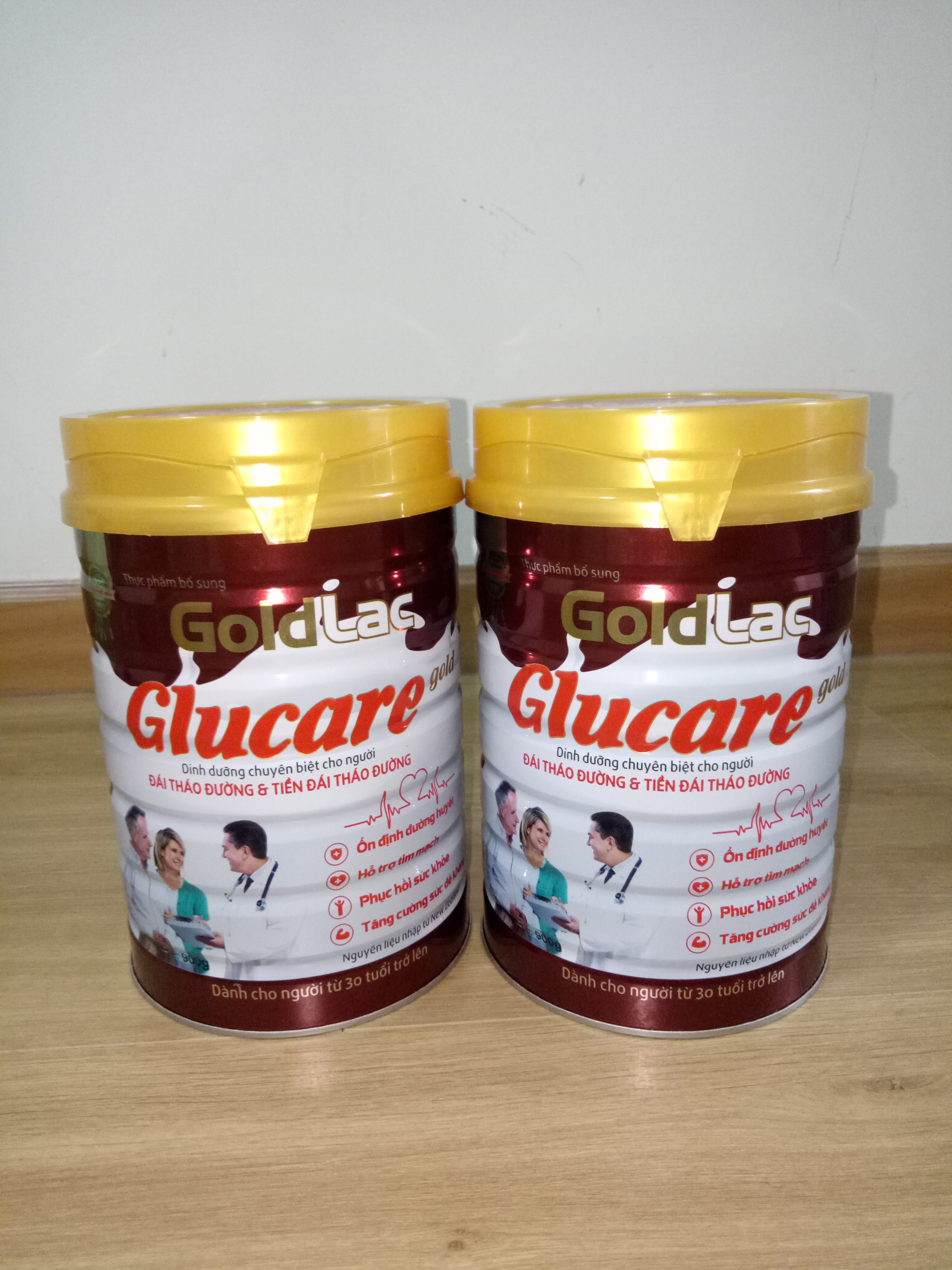 Combo 2 hộp - sữa glucare gold 900g dành cho người tiểu đường - sữa dành cho người tiểu đường goldlac 900gr