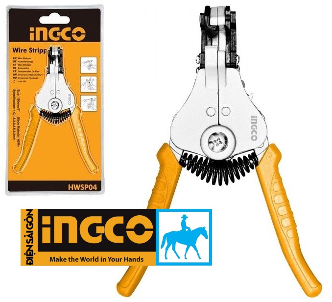 Kìm tuốt dây điện 180mm ingco hwsp04
