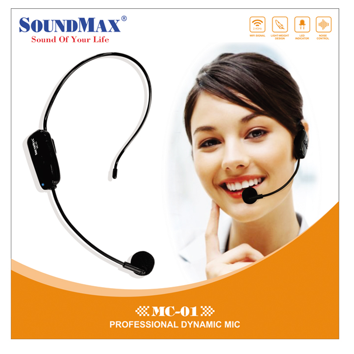 MICRO KHÔNG DÂY ĐEO TAI SOUNDMAX MC01 - Hàng chính hãng