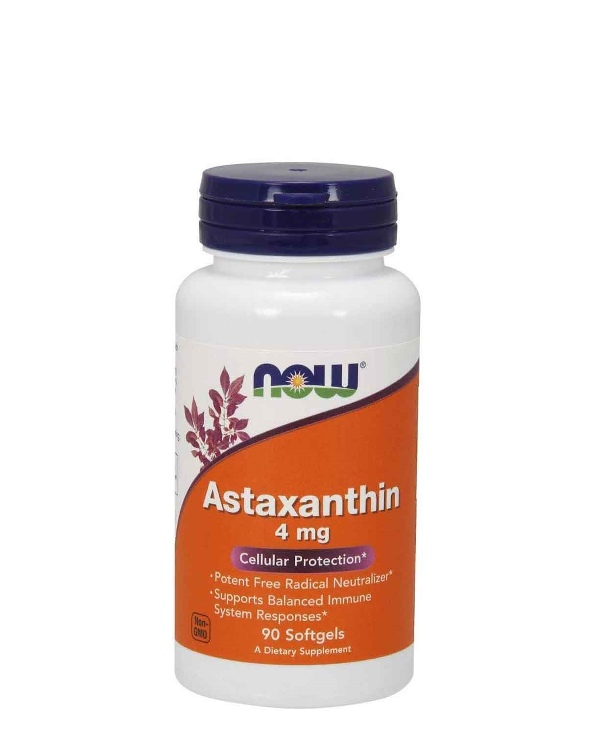 Viên trẻ hoá Now Astaxanthin 4mg 90 viên