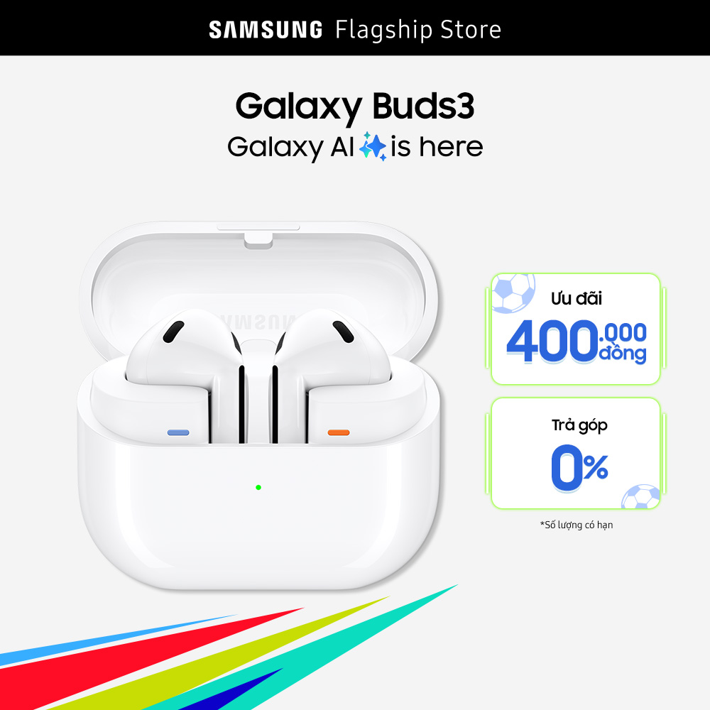 [SIÊU SALE GIỮA NĂM 20H 5-8.6] Samsung Galaxy Buds3, Tai nghe Bluetooth thích ứng không dây