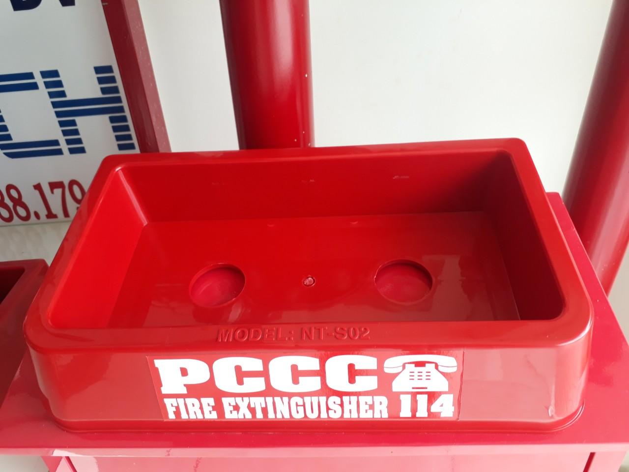 Kệ nhựa đôi đựng 2 bình chữa cháy ( hình thật bao đẹp)