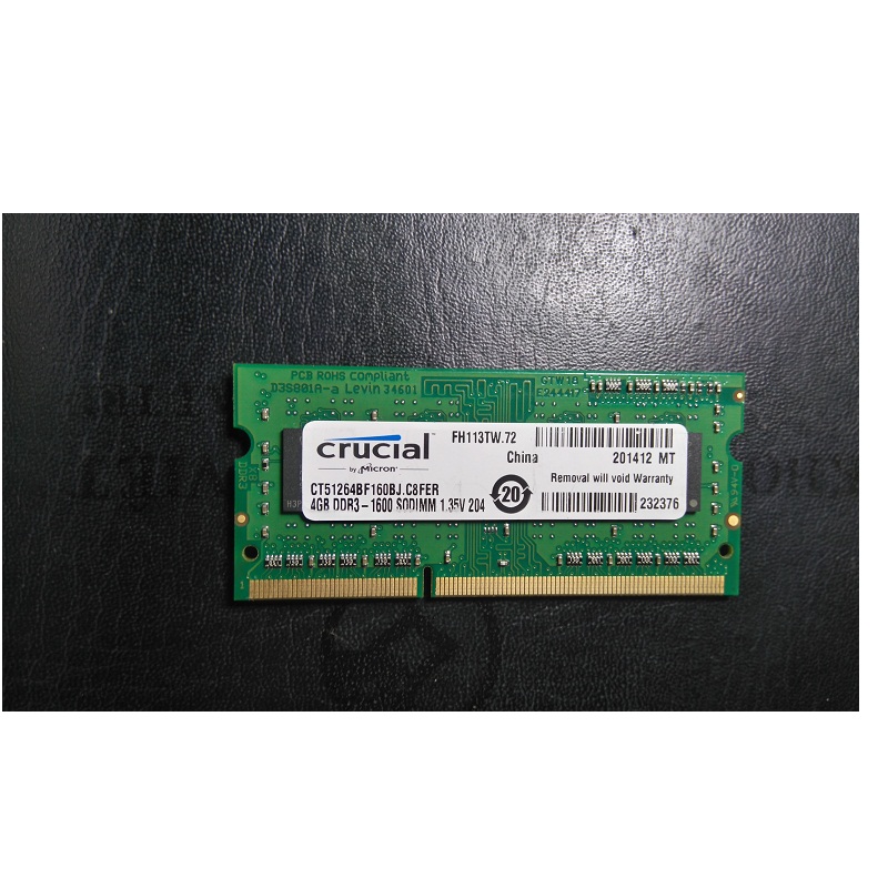 Ram Laptop 4Gb DDR3L bus 1600  hàng chính hãng bảo hành 3 năm