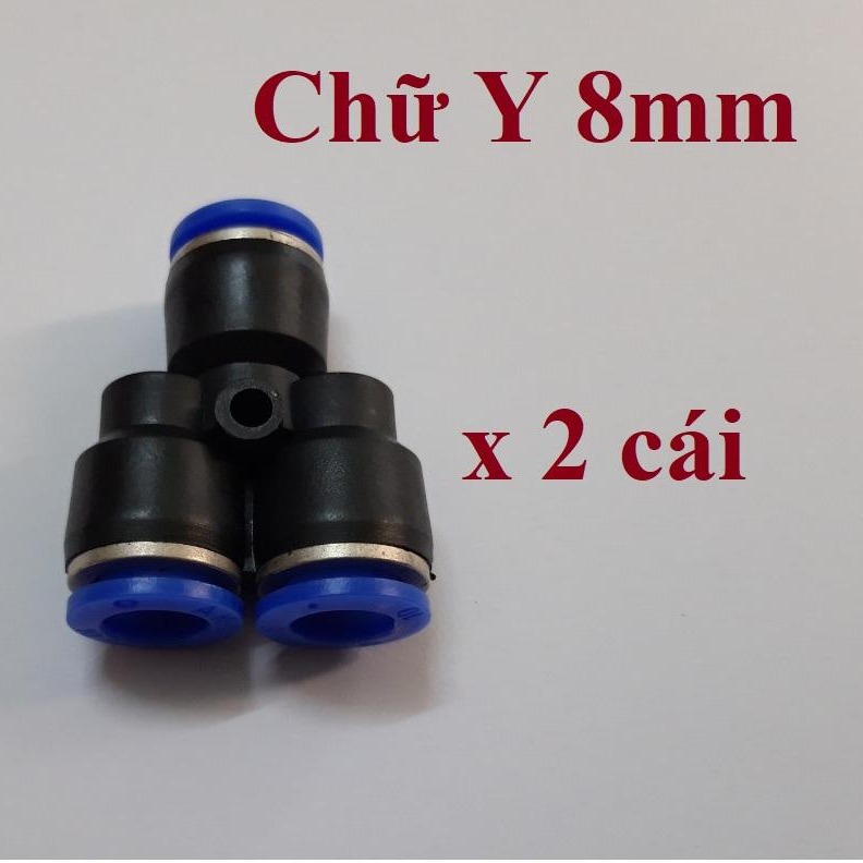 Set 2 cái đầu nối chữ Y 8mm/ Y 10mm/ Y 12mm - mã PY08/ PY10/ PY12