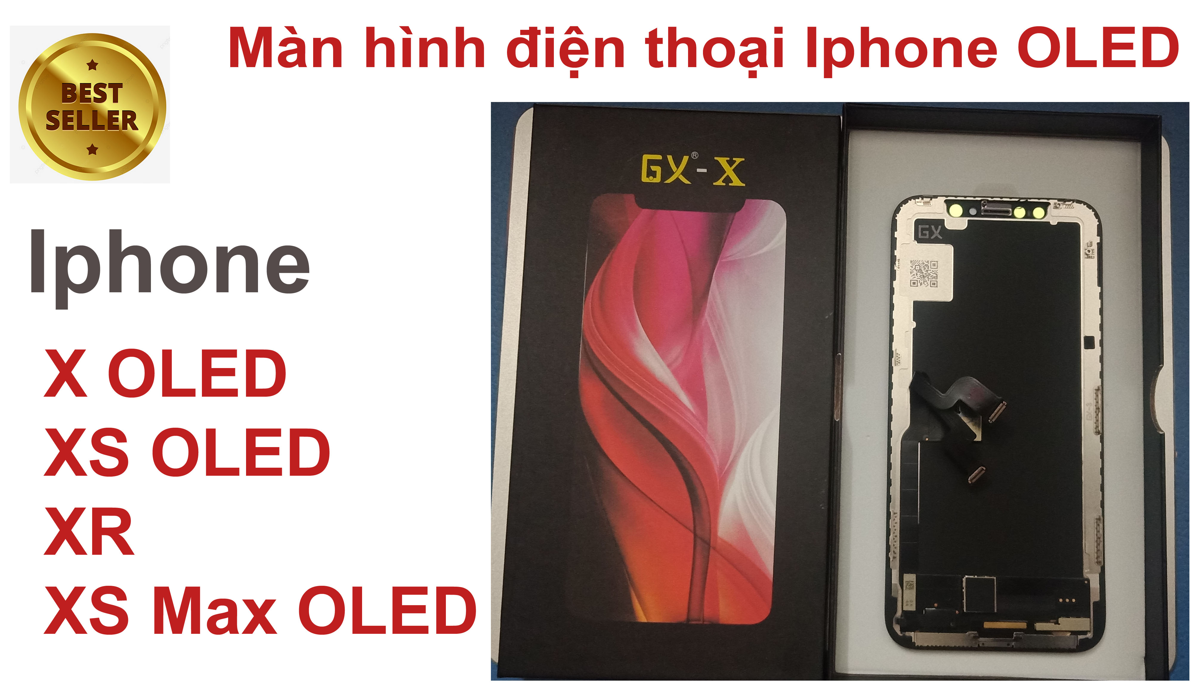  Màn hình thay thế nguyên bộ cho điện thoại thương hiệu GX OLED IP X XS XR XS MAX. Tặng kèm bộ sửa 9 trong 1.Bán lẻ rẻ như bán buôn  0409  
