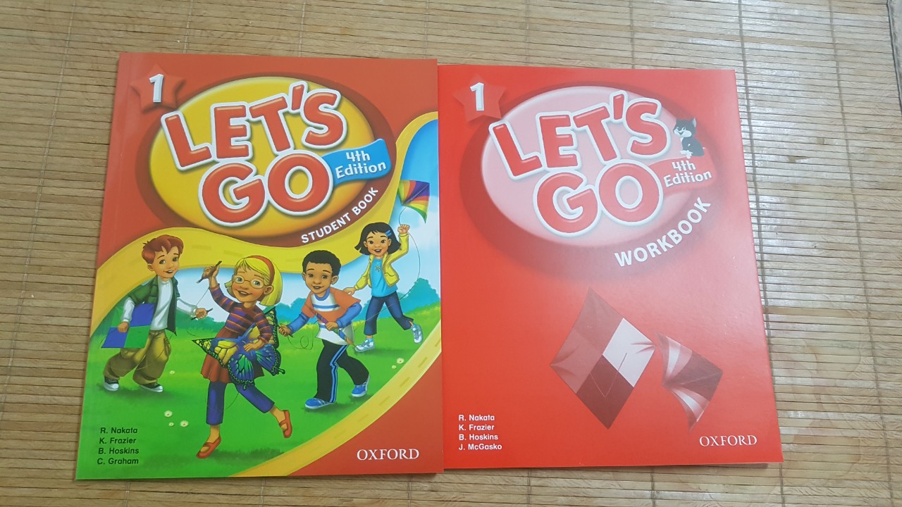 Bộ Let's go 1 bản 4th cho bé ( bộ 2 cuốn SB + WB)