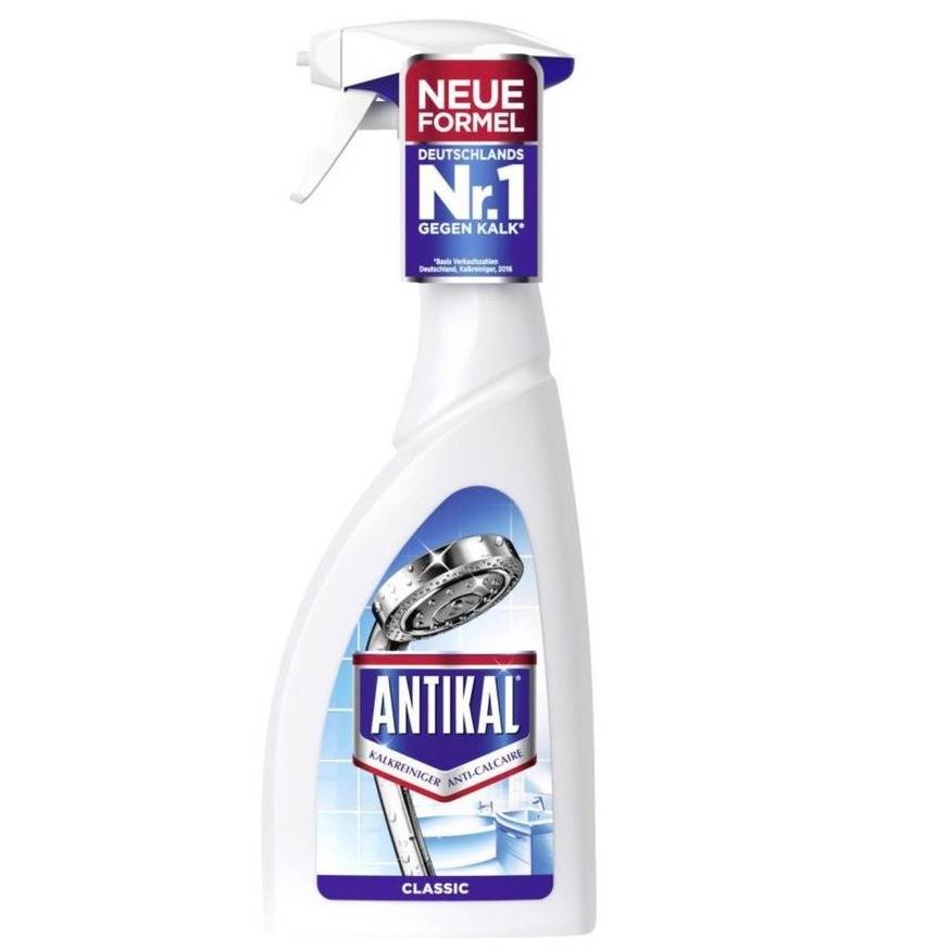Chai xịt ANTIKAL - tẩy cặn canxi TRÊN INOX VÀ KÍNH 750ml - Đức