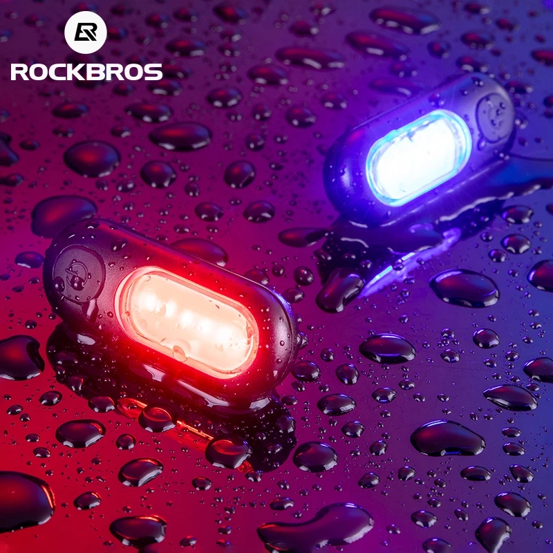  ROCKBROS Đèn Phía Sau Xe Đạp Đèn 250 MAh Có Thể Sạc Qua USB Đi Xe Đạp Siêu Nhẹ Đèn 5 Mẫu Cảnh Báo Chống Mưa Phụ Kiện Xe Đạp 