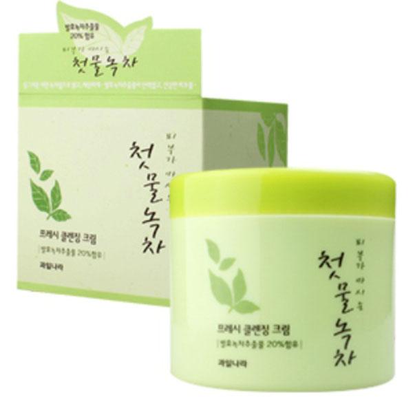 Kem massage trà xanh thảo dược Welcos Green Tea Control Hàn Quốc 300g