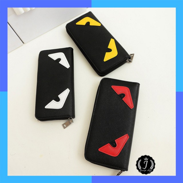 [Lấy mã giảm thêm 30%]Ví Bóp Cầm Tay Nam Nữ Đôi Mắt Qủy Cá Tính