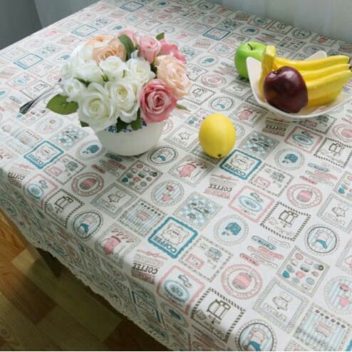 Vải bố/vải canvas phụ kiện trang trí nhà cửa, phông nền chụp ảnh họa tiết coffee