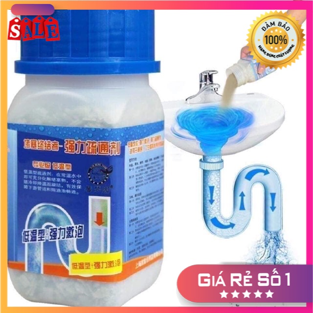 Bột Thông Cống Cực Mạnh Thông Bồn Cầu Thông Tắc Cống Thông Bồn Rửa Chén Thông đường ống Dạng Chai Nhựa Dễ Sử Dụng Và Bảo Quản , bot thong cong Thông Tắc Cống, Đường Ống, Bồn Cầu, Bồn Rửa Mặt