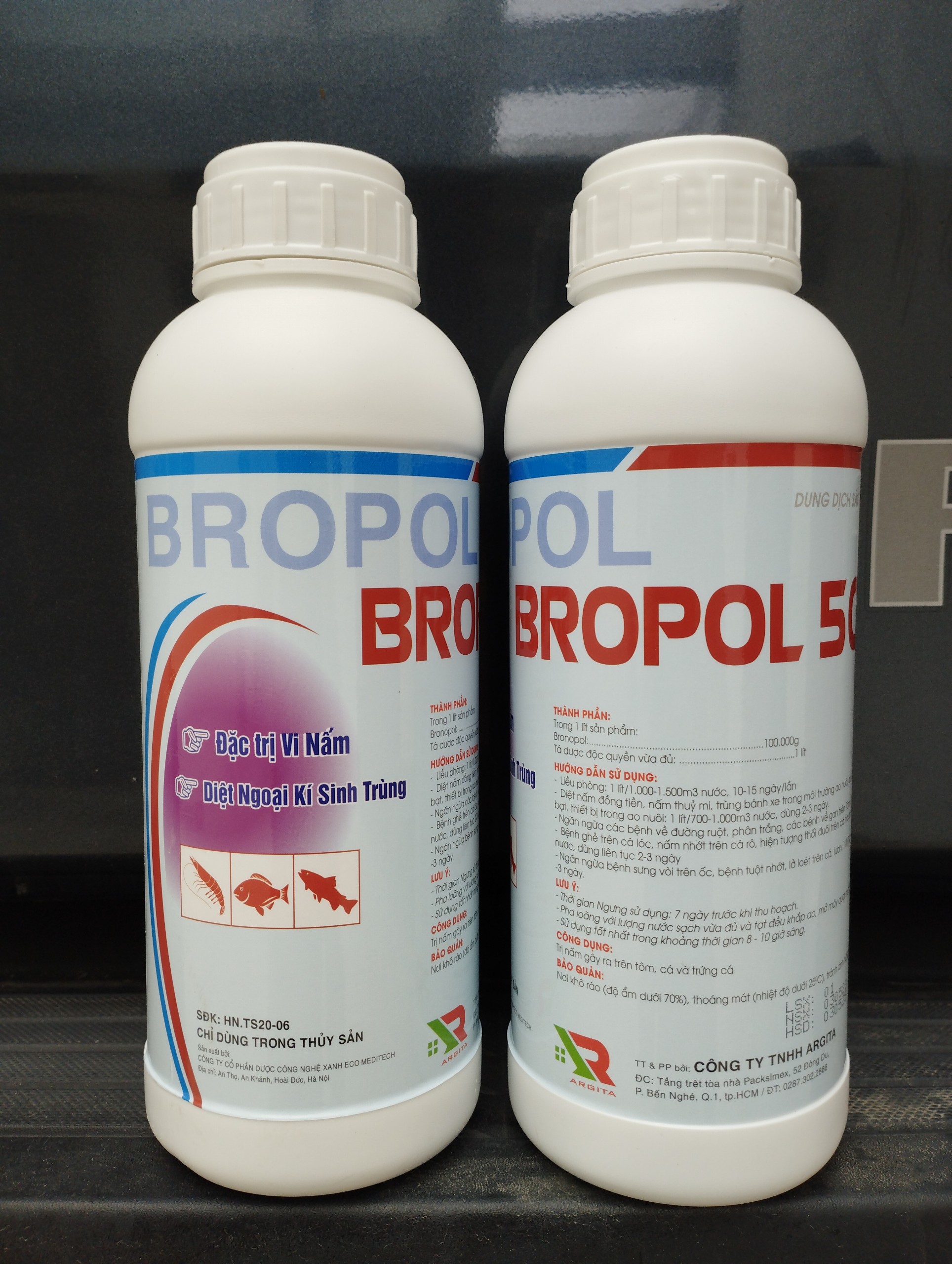 Bronopol cho tôm diệt khuẩn nấm thủy mi - nấm đồng tiền