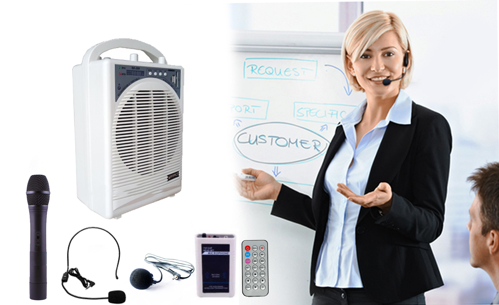 [HCM](LOẠI CAO CẤP)May Tro Giang Han QuocMáy trợ giảng không dây Shuke SK290Máy Trợ Giảng Shuke SK290 Không Dây Hỗ Trợ UsbTf Card Aux Radio-Màn Hình Hỗ Trợ Chức Năng On Using