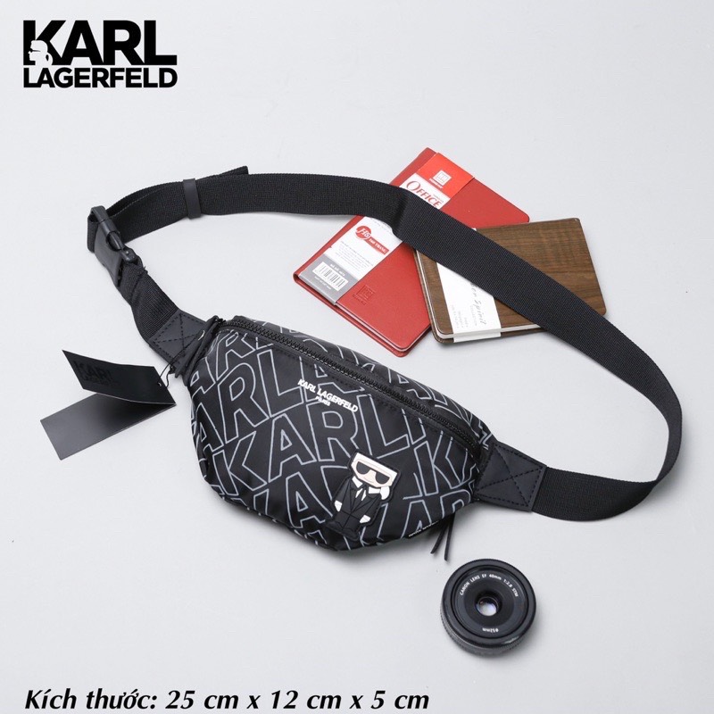 Túi bao tử karl lager hàng onweb 2023 chuẩn store xuất sing