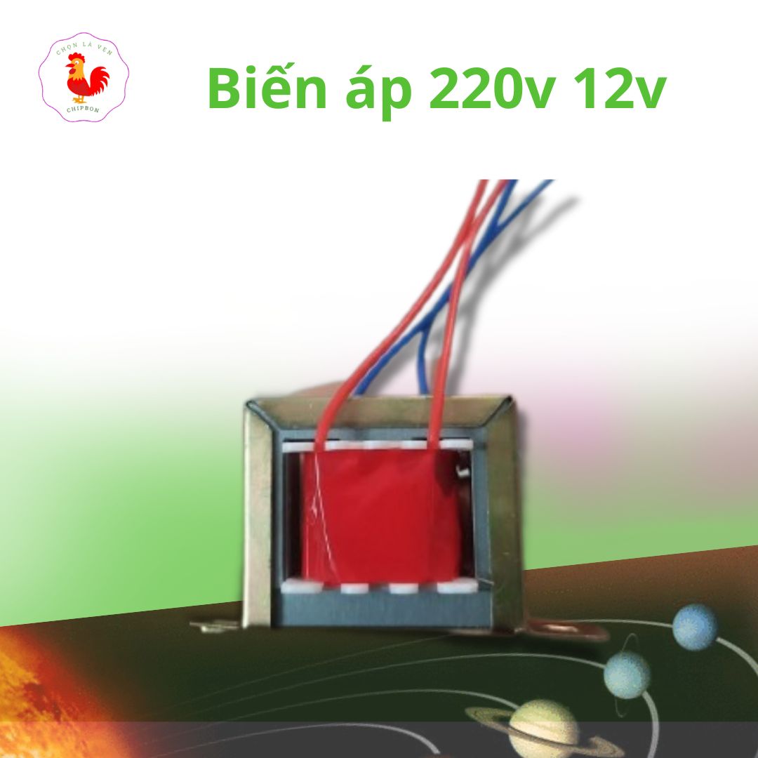 Biến áp 220v ra 12v 250ma cấp nguồn cho bo mạch