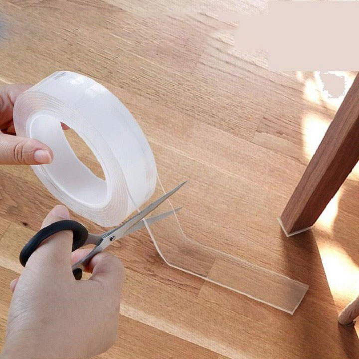 Cuộn băng keo siêu dính 2 mặt acrylic Living C CBK, keo dán tường trong suốt siêu dính chịu lưc chống thấm [ TẶNG NGAY 2 MÓC DÁN TƯỜNG TREO ĐỒ SIÊU DÍNH ] băng keo siêu dính, băng keo 2 mặt, keo 2 mặt, keo siêu dính