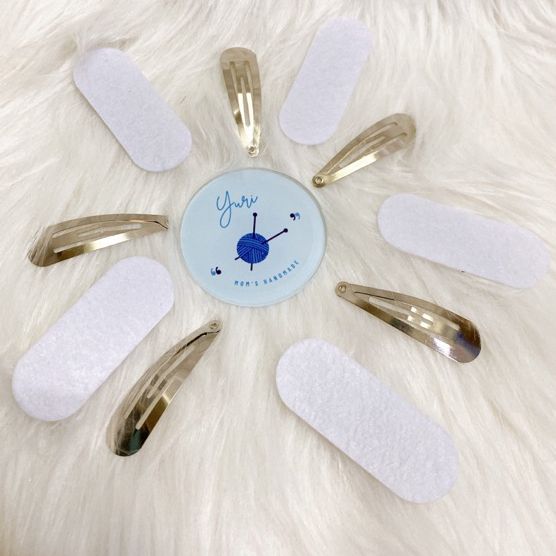 Phôi kẹp tóc giọt nước làm handmade kẹp tóc trơn