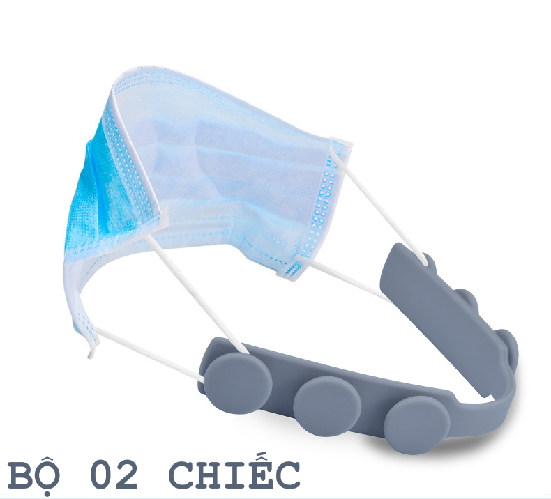 SILICONE MỀM. COMBO 02 MÓC ĐEO KHẨU TRANG CHỐNG ĐAU TAI KHI ĐEO KHẨU TRANG. Model: KOR001. Chất liệu silicone mềm bám tốt không gây khó chịu cho da. The Aone