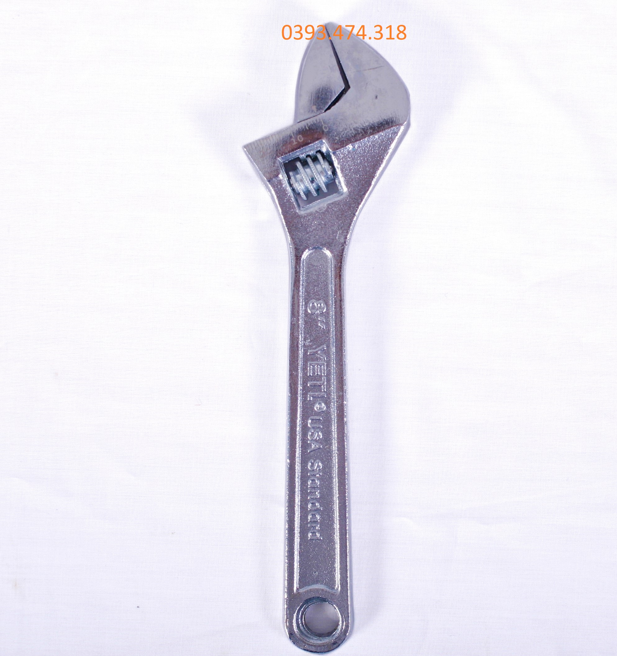Mỏ lết thép trắng 8" 200mm