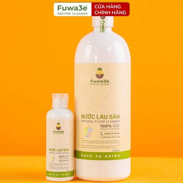 Nước Lau Sàn Đuổi Muỗi Eco-Enzyme Fuwa3e - an toàn cho trẻ, tốt cho môi trường, hương tinh dầu thiên nhiên thư giãn - 2